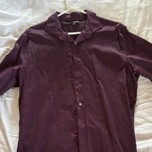 Murano Men's Dark Purple Casual Shirt
